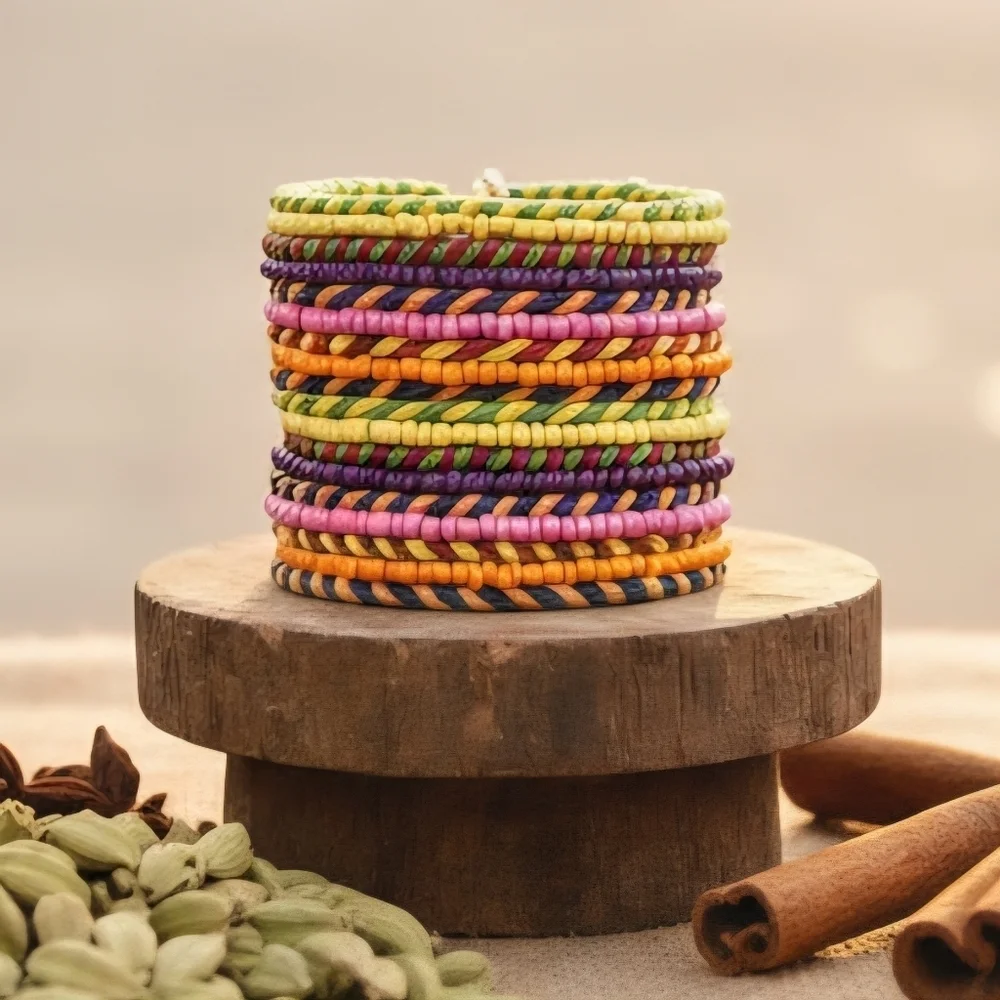 Boho Chic Handmade Beaded Cuff Bracelet – Festival Style & Colorful Charm